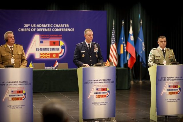Konferenca e Kartës së Adriatikut në Tiranë, gjenerali amerikan: Shqipëria ka udhëheqje të vërtetë në rajon 640 0 khfhklhglghlhggl 1758129877