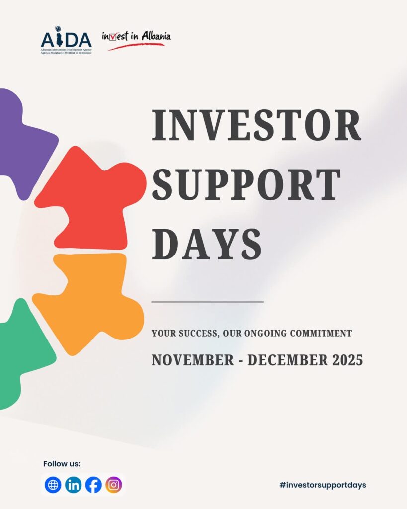 AIDA starton sezonin e dytë të “Investor Support Days” për të forcuar dialogun me investitorët e huaj WhatsApp Image 2025 11 05 at 15.31.11