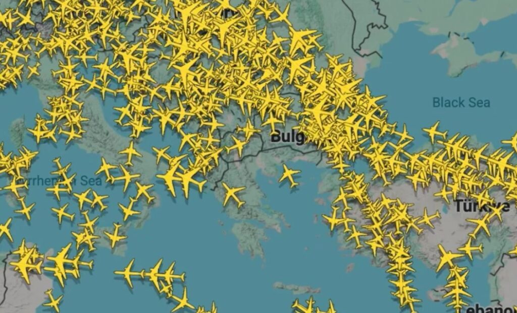 greqia harta e fluturimeve