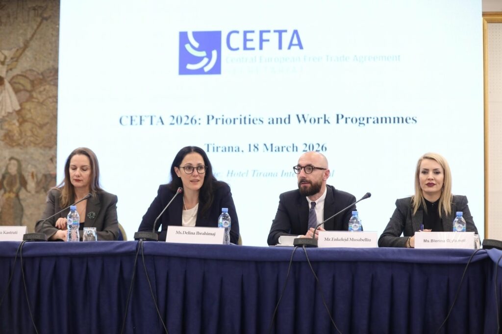 Ibrahimaj: Kryesimi i CEFTA-s 2026, hap i rëndësishëm drejt tregut unik europian dhe rritjes së eksporteve 90cfb15b 4435 45c5 b46c fbe5413ae728