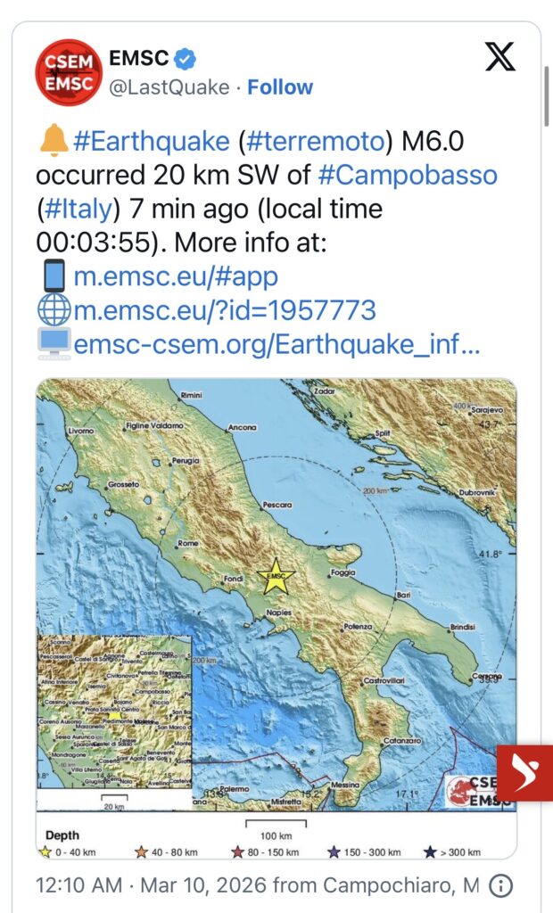 Tërmeti me magnitudë 6.0 godet Italinë jugore, epiqendra pranë Napolit 1 IMG 9178