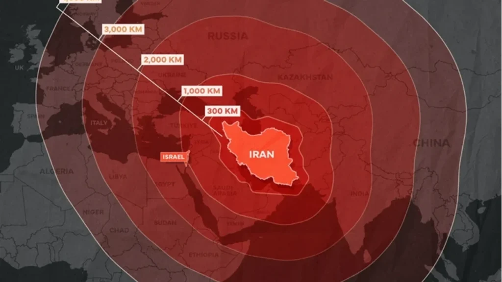 Izraeli publikon hartën: Sa larg mund të arrijnë raketat e Iranit IMG 9872