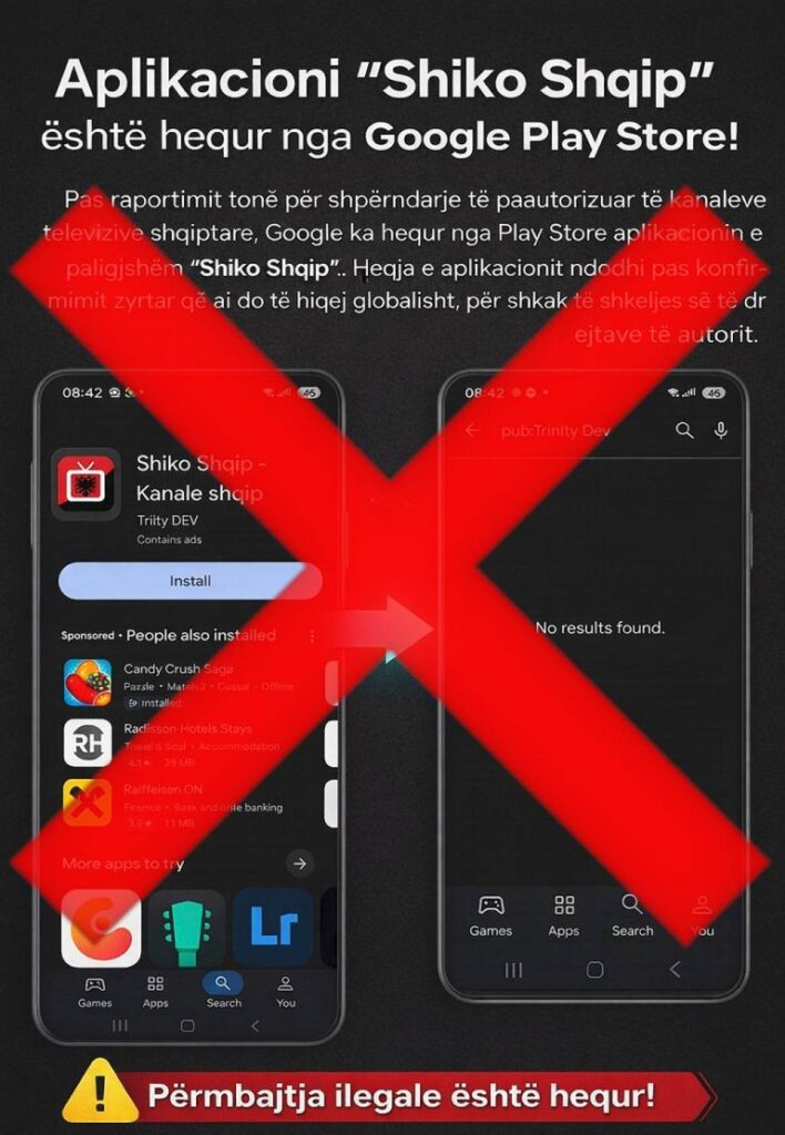 Krasniqi: Hiqet nga Google Play Store, aplikacioni që transmetonte në mënyrë të paligjshme IMG 9919