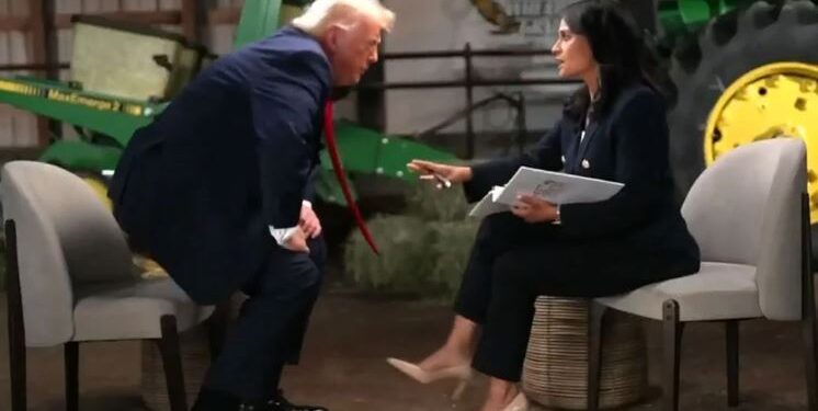 Trump largohet nga intervista gjatë përplasjes me gazetaren, ja pyetja që e nxori nga vetja presidentin e SHBA IMG 4960