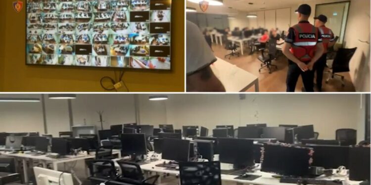 Shkatërrohet call center-i në Tiranë! Pranga 4 drejtuesve, ‘kapen mat’ 49 punonjës IMG 5171