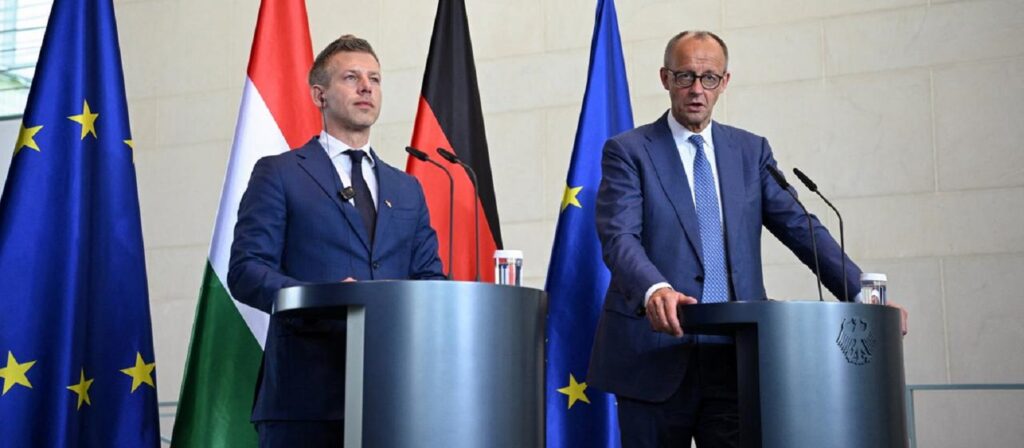 Magyar takim me Merz në Berlin, kryeministri i ri hungarez: Hungaria do të rifitojë pozicionin e saj në BE magyar merz 100