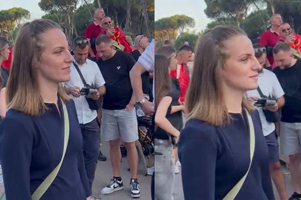 Deputetja Marjana Koçeku shfaqet në protestë pak ditë pas dorëheqjes nga PS wmremove transformed 7
