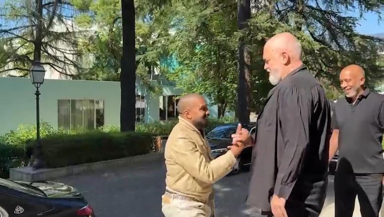 Këngëtari Kanye West pritet në Kryeministri nga Rama dhe ministri Gonxhja pak para koncertit në Tiranë 1783787137 ediramakanyewest