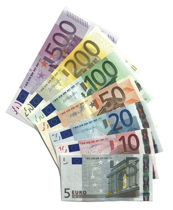 Paraja cash arrin rekord historik Euro banknotes First series21