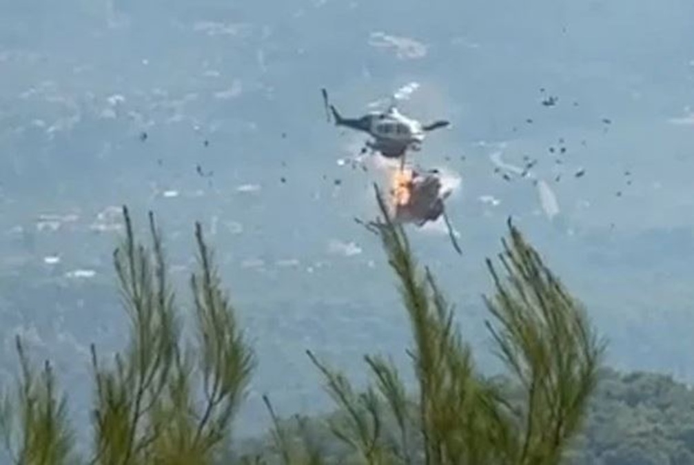 Përplasen dy helikopterët në Greqi, njëri prej tyre shpërthen në flakë greqi