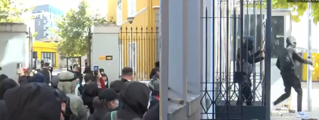 Gurë e molotovë drejt MA dhe policisë. Protestuesit shkatërrojnë biznesin, 13 të lënduar, 30 të shoqëruar 2 1