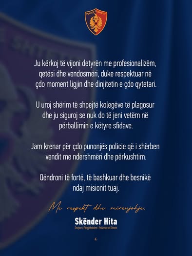 “Nuk do jeni vetëm”, Hita mesazh efektivëve: Asnjë sulm ndaj jush nuk do tolerohet 2 857300765 1533718728793467 1652155643731799989 n 2