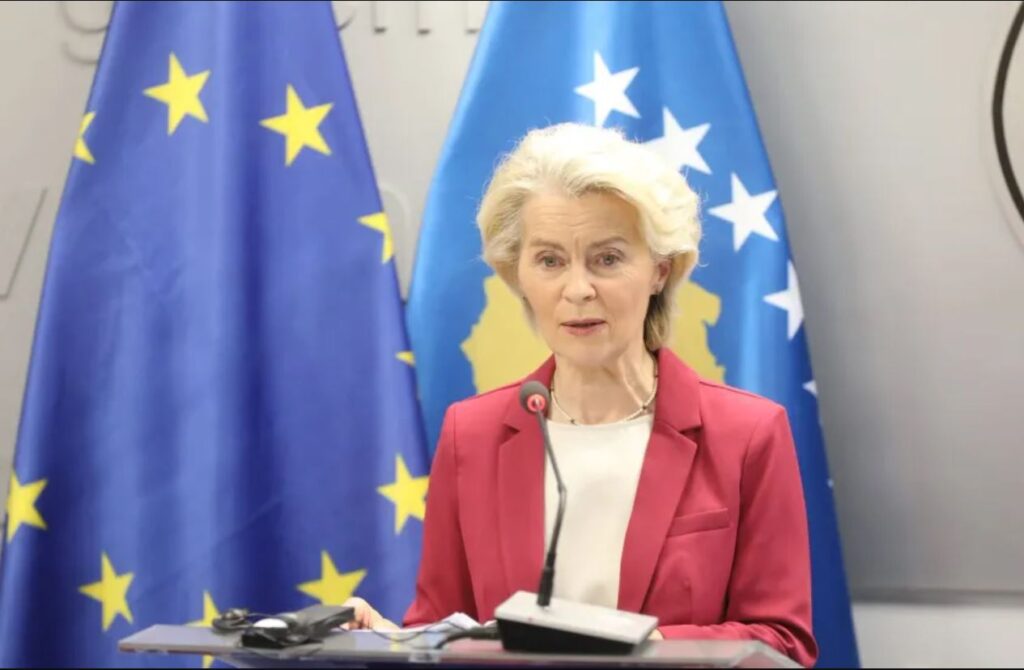 Von der Leyen dhe Macron mbështesin thirrjen e Ukrainës për armëpushim von der leyen